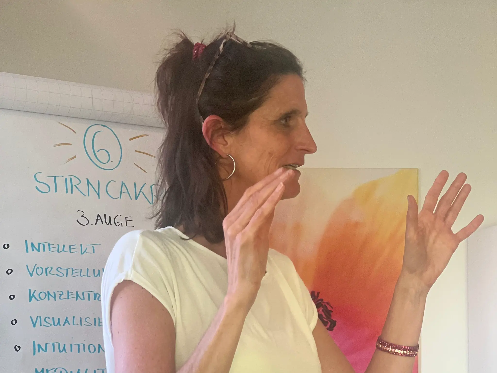 Heike bei der Ausbildung